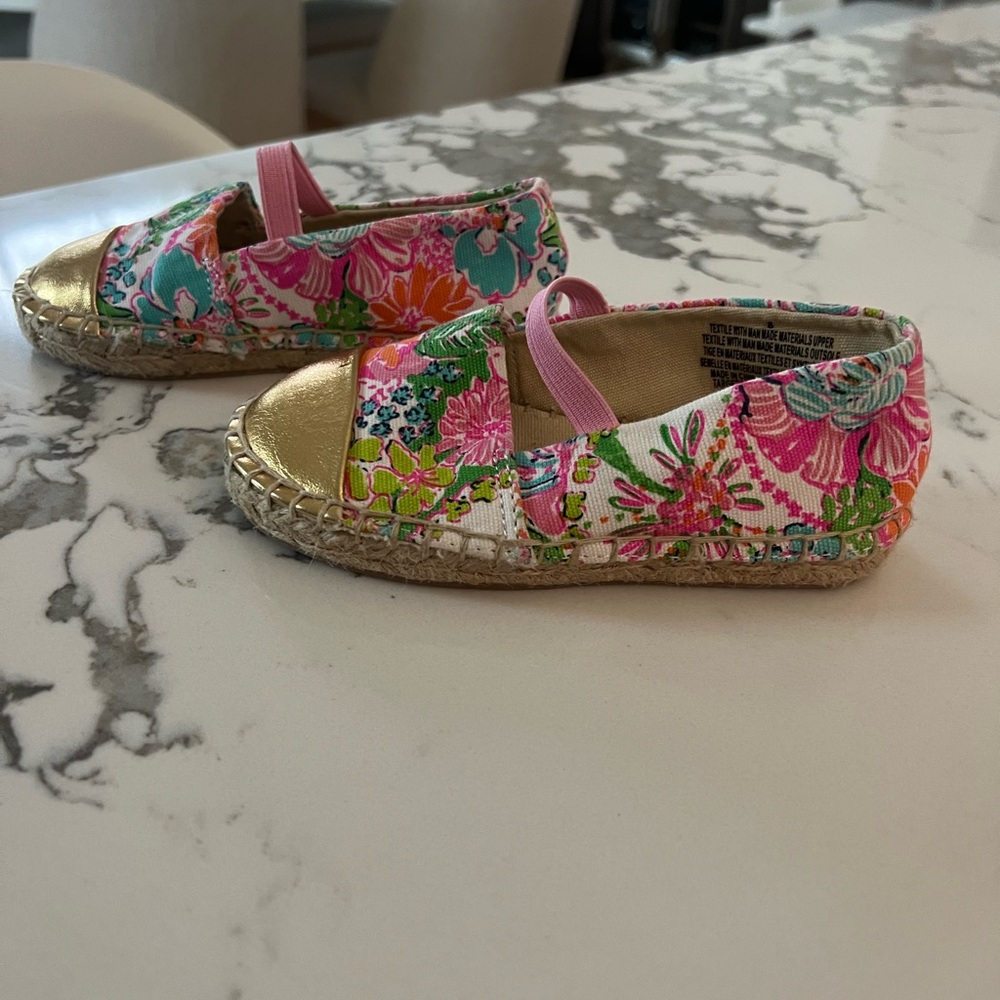 Lilly Pulitzer x Target Nosie Posey Espadrilles Shoes toddler Girls Size 8